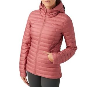 Lululemon Pack It Down Jacket Cherry Tint Size 12 Packable Puffer Goose Down
